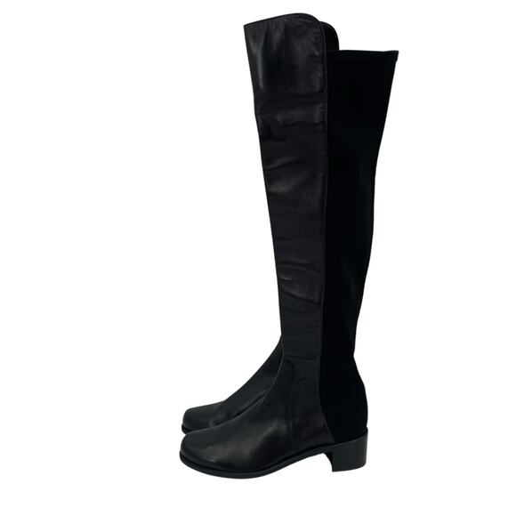 Stuart Weitzman Womens Reserve Over the Knee Boots US 9 M Black Suede NWOB - Picture 8 of 12